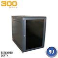 Quest Mfg Wall Enclosure, Front/Rear Access, 18.5"H x 21"W x 31"D, Black WM3019-09-02D